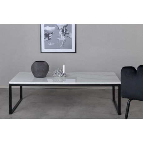 Estelle Ægte hvid Marmor Sofabord - 120 x 60cm