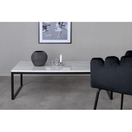 Estelle Ægte hvid Marmor Sofabord - 120 x 60cm