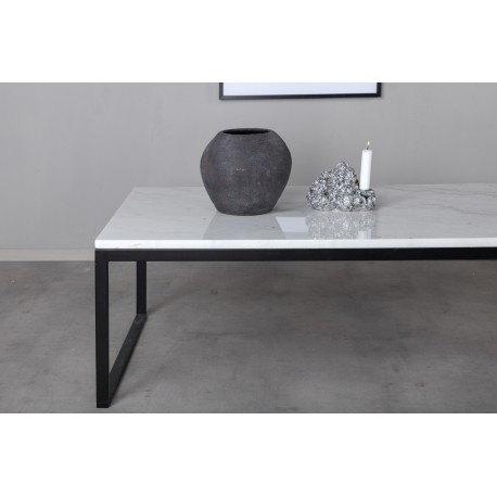 Estelle Ægte hvid Marmor Sofabord - 120 x 60cm