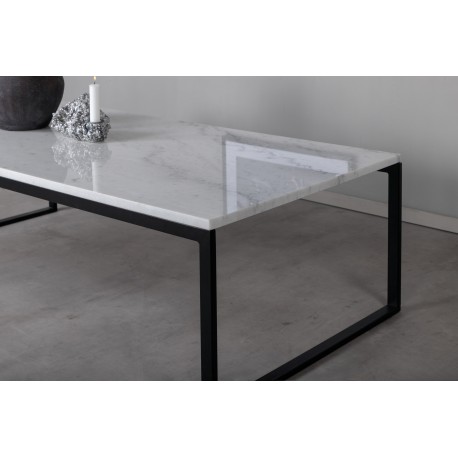 Estelle Ægte hvid Marmor Sofabord - 120 x 60cm