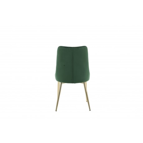Velvet Deluxe Spisebordsstol - Grøn Velour