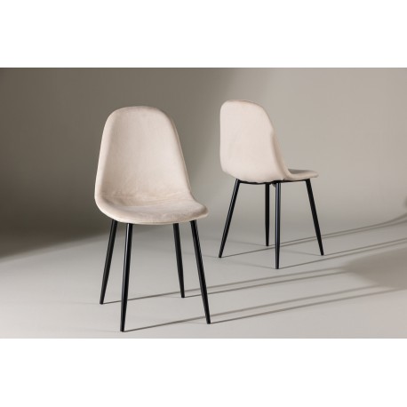 Polar Spisebordsstol - Beige Velour