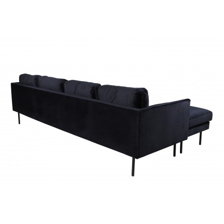 Zoom U-Sofa - Sort Velour