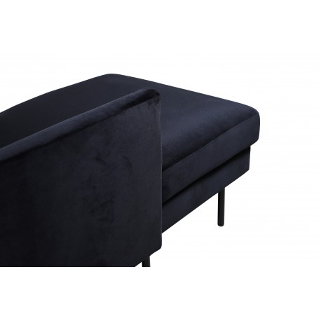 Zoom U-Sofa - Sort Velour