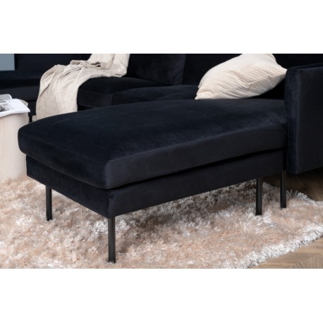 Zoom U-Sofa - Sort Velour