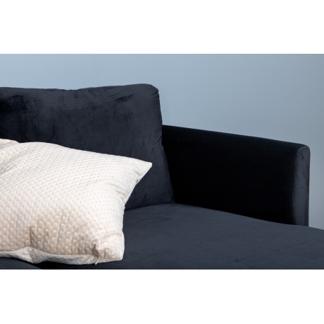 Zoom U-Sofa - Sort Velour