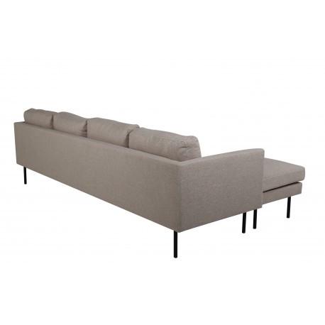 Zoom U-Sofa Brun - Beige og Sort