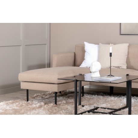 Zoom U-Sofa Brun - Beige og Sort