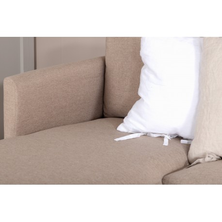 Zoom U-Sofa Brun - Beige og Sort