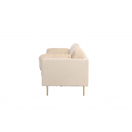 Boom 3 personers Sofa - Beige og Messing