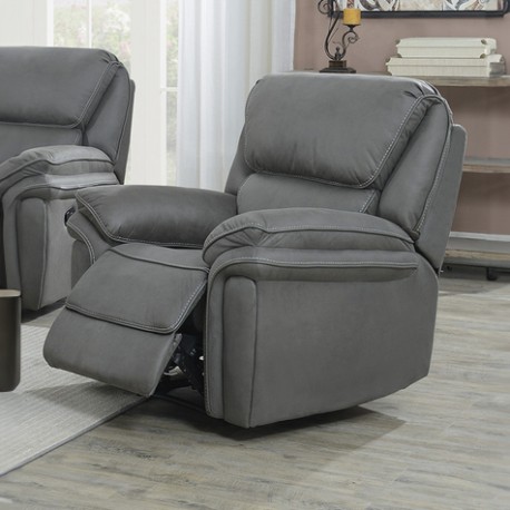 Christopher Recliner Lænestol - Grå Ruskindsblød mikrofiber