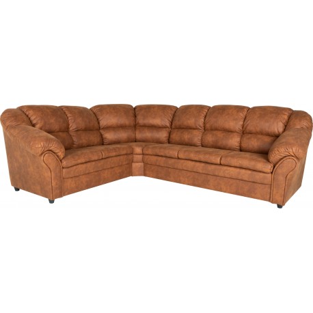 Tønder vendbar hjørnesofa - COGNAC