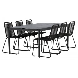 Modena Lindos Loungesæt - Havemøbelsæt - Sort