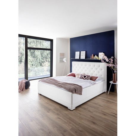 Dobbeltseng Pisa 160x200 - hvid