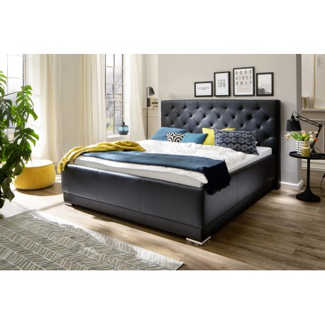 Dobbeltseng Pisa 160x200 - Sort