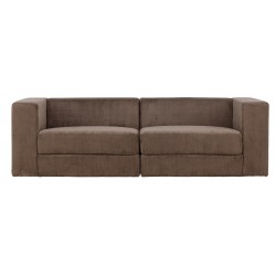 Lumi 3 personers Sofa - Brun