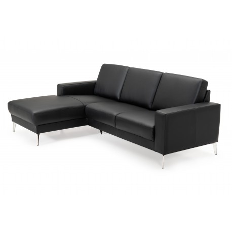 Lodbjerg Læder Chaiselong sofa Venstrevendt