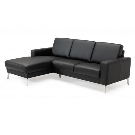 Lodbjerg Læder Chaiselong sofa Venstrevendt