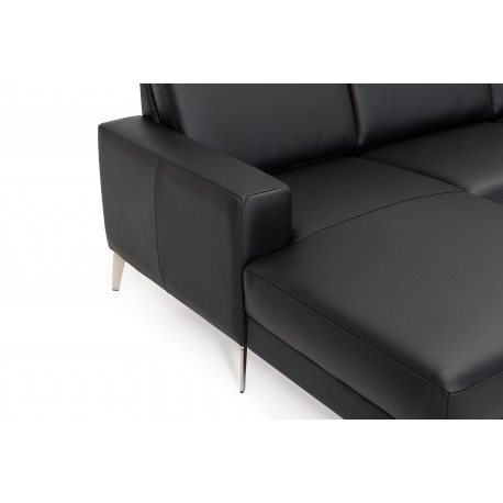 Lodbjerg Læder Chaiselong sofa Venstrevendt