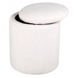 Limpen Skammel Ø32-cm Hvid