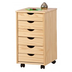 NILS Skuffesektion - skuffekassette i lakeret fyrretræ