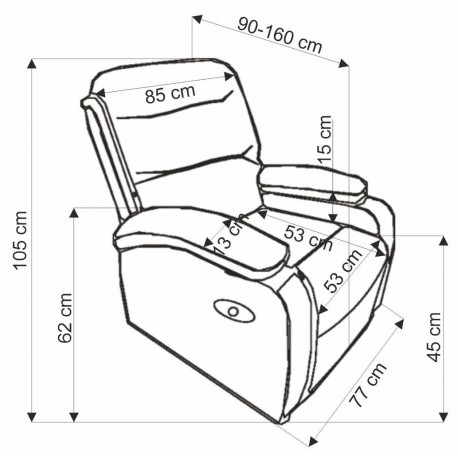 DRAGER lænestol - Mørkegrøn