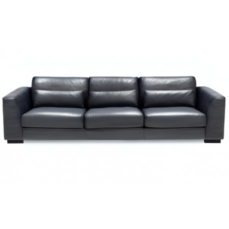 Skive 3 pers lædersofa