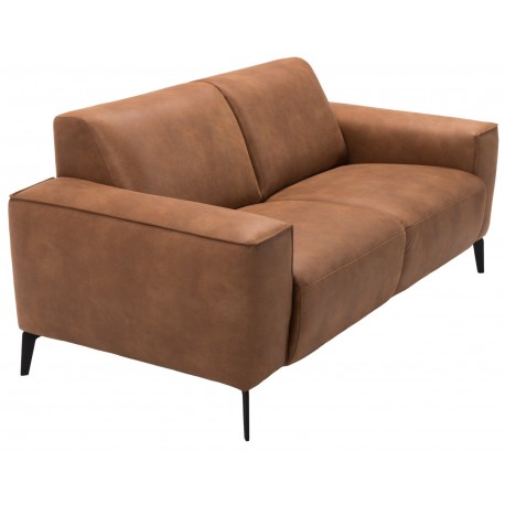 Hjort knudsen Assens recliner Hjørnesofa med open end cognac stof Højrevendt