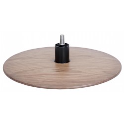 Disc base G-1 sokkel til lænestol - Larkeret Valnød