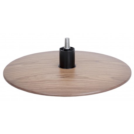 Disc base G-1 sokkel til lænestol - Larkeret Valnød