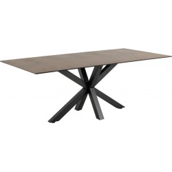 Heaven spisebord 200 cm Top rustbrun Lemco ru keramik
