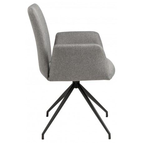 Naya spisebordsstol - Grå stof