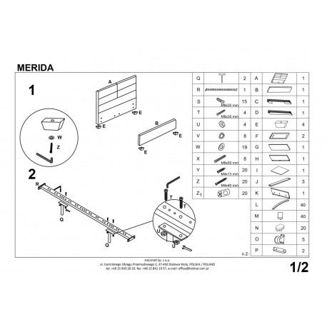 MERDIA seng 160x200 med skuffe til Opbevaring - Beige velour
