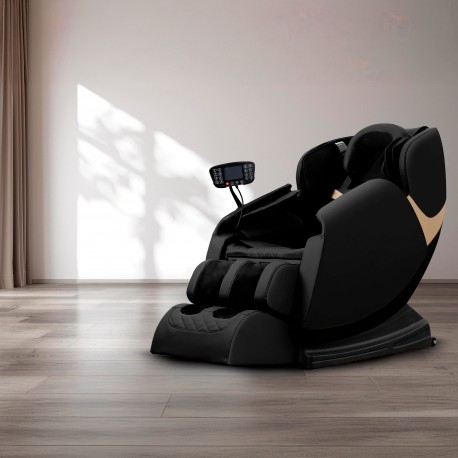 SOLARIA Massagestol med Varmefunktion - Sort / Guld