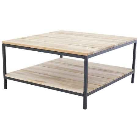 Cirebon Sofabord 80 x 80 cm - Teak & Stå