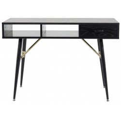 Gold Skrivebord 110 x 60 cm - Sort