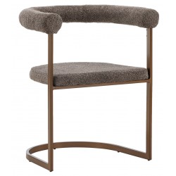 Morgen Spisebordsstol med armlæn - Brun