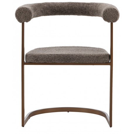 Morgen Spisebordsstol med armlæn - Brun