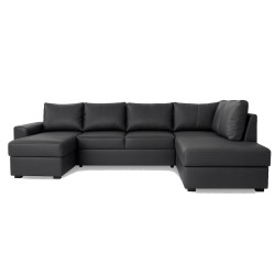 Canape Deluxe U-Sovesofa Venstrevendt PU læder