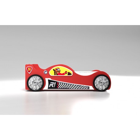 Monza Racer Rød børneseng med Madras - 90 x 190 cm