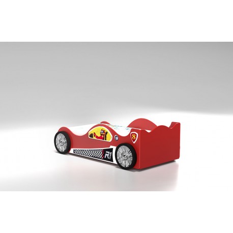 Monza Racer Rød børneseng med Madras - 90 x 190 cm