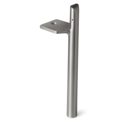 Silver metal sofaben - Sengeben