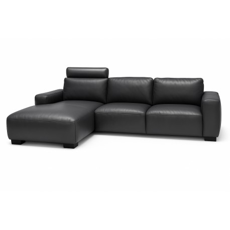 Hjort Knudsen Aarhus Chaiselong lædersofa