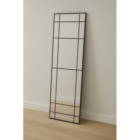 New Yorker spejl - 180x90cm - Sort