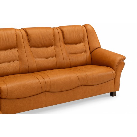 Hjort Knudsen Strib Læder Hjørnesofa