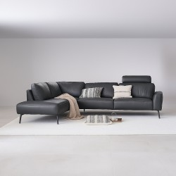 Hjort Knudsen Copenhagen læder Hjørnesofa venstrevendt