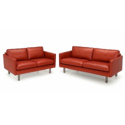 Hjort Knudsen Glostrup 2+3 pers. lædersofasæt