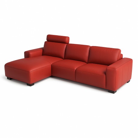 Hjort Knudsen Aarhus Chaiselong lædersofa