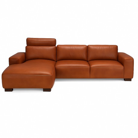 Hjort Knudsen Aarhus Chaiselong lædersofa