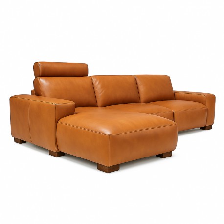 Hjort Knudsen Aarhus Chaiselong lædersofa